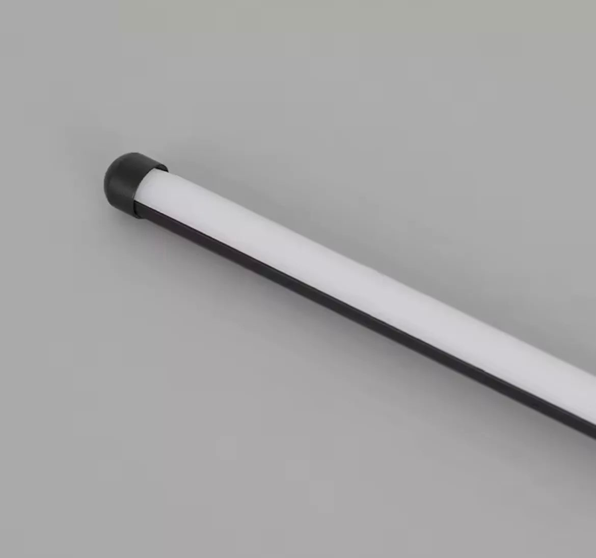 Modern Slim LED Wall Light Linear Stick In Black - Warm White