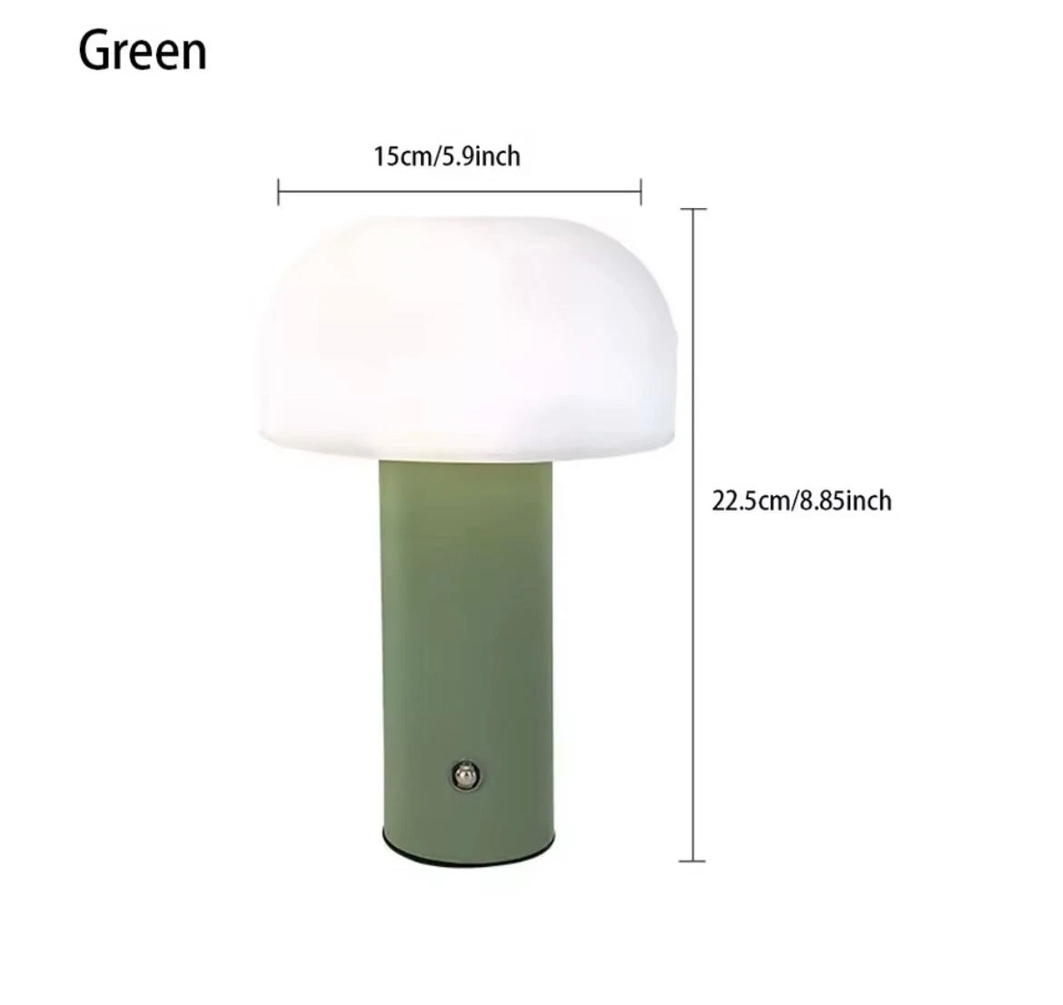 Mushroom Shaped Wireless Portable LED Desk Lamp 3 Colour Modes
