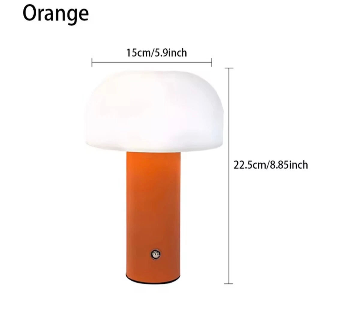 Mushroom Shaped Wireless Portable LED Desk Lamp 3 Colour Modes