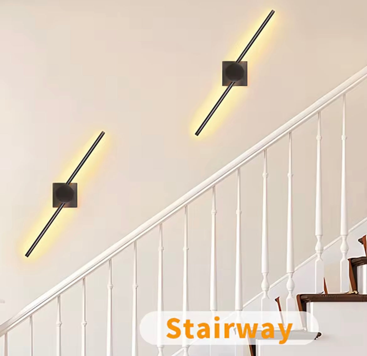 2 Pack Modern Black Rechargeable LED 3 Colour Dimmable Wall Light Sconce With Remote Control