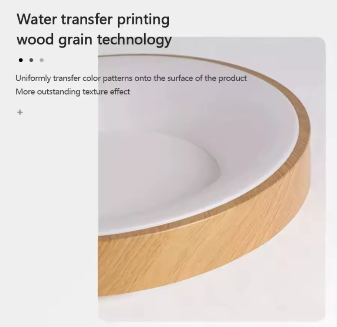 Nordic Round Wood LED Flush Ceiling Light Fixture With CCT Feature