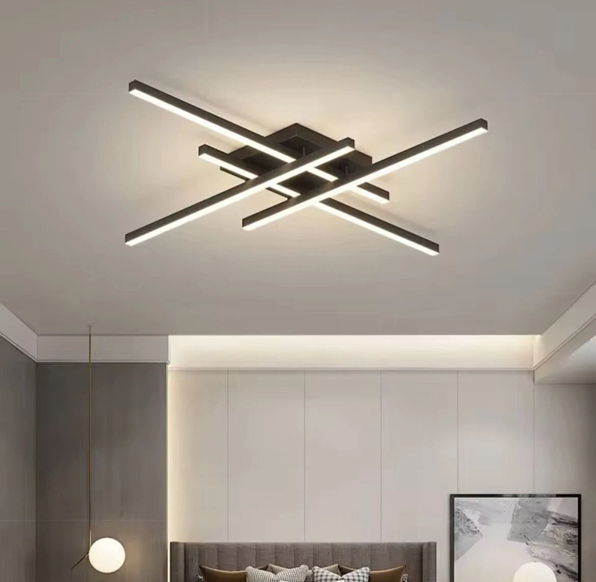 Nordic Flush Modern LED Ceiling Light - Black or White
