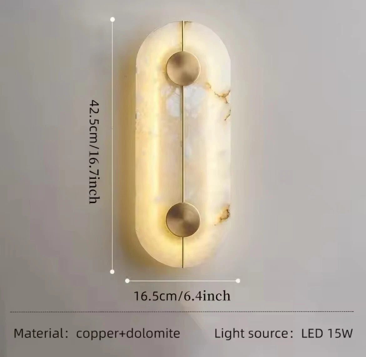 Modern Luxury Marble Wall Light Sconce
