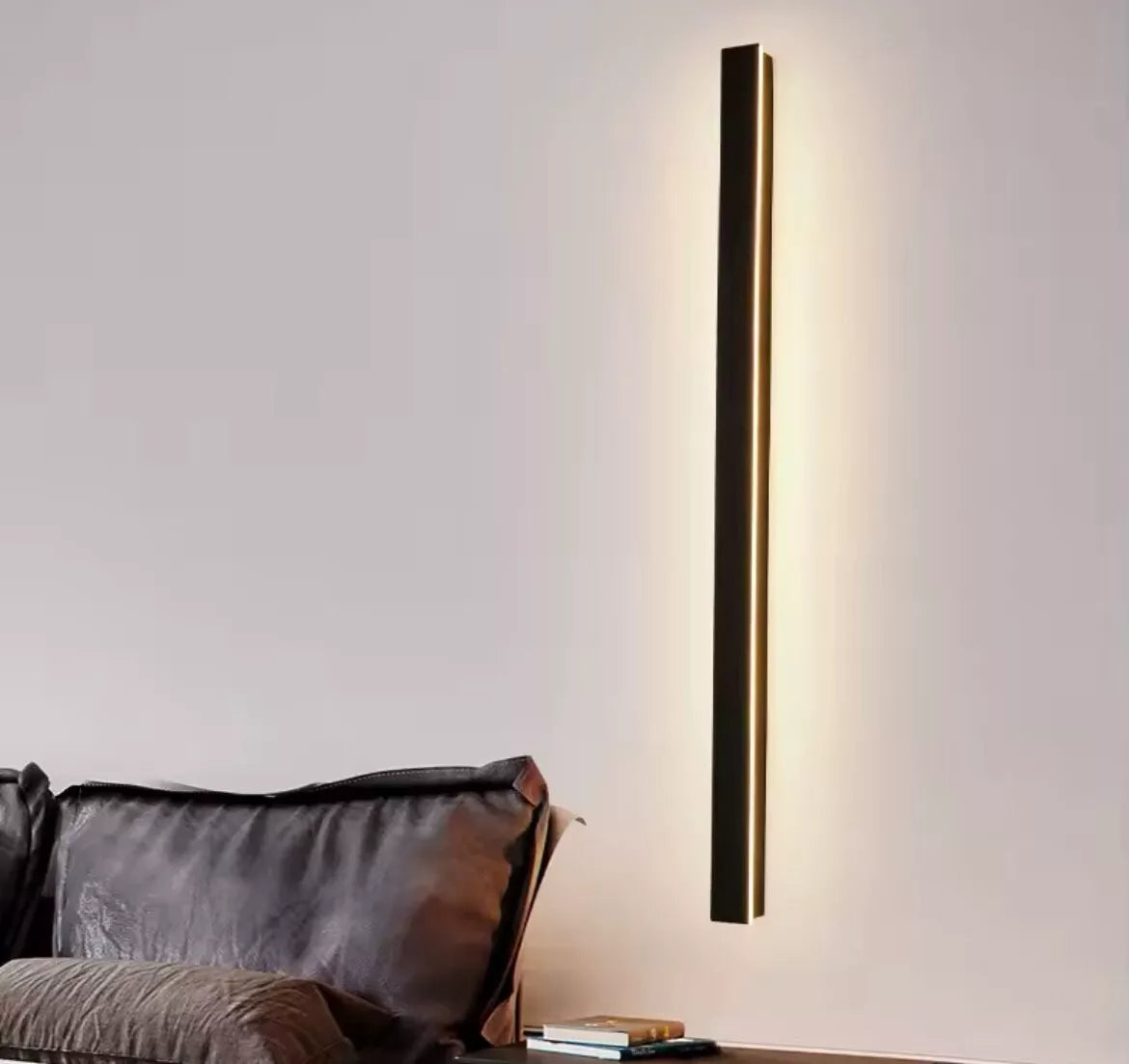Black LED Linear Stick Exterior Wall Light - IP65