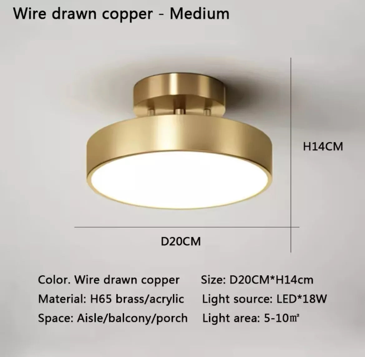 Nordic Semi Flush Round Tilt Adjustable LED Ceiling Light - Black Or Gold
