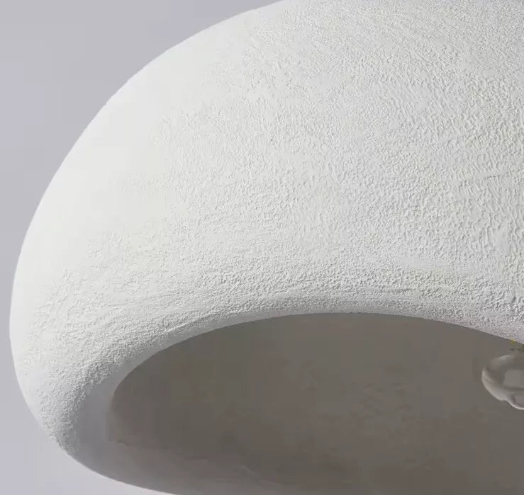 Nordic Wabi Sabi Pendant Light E27 LED Stone Hanging Light 30/40/50/60cm - White Or Grey