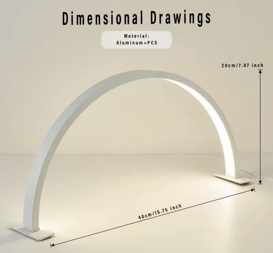 LED Arch Nail Lamp USB Powered Half Moon Table Light