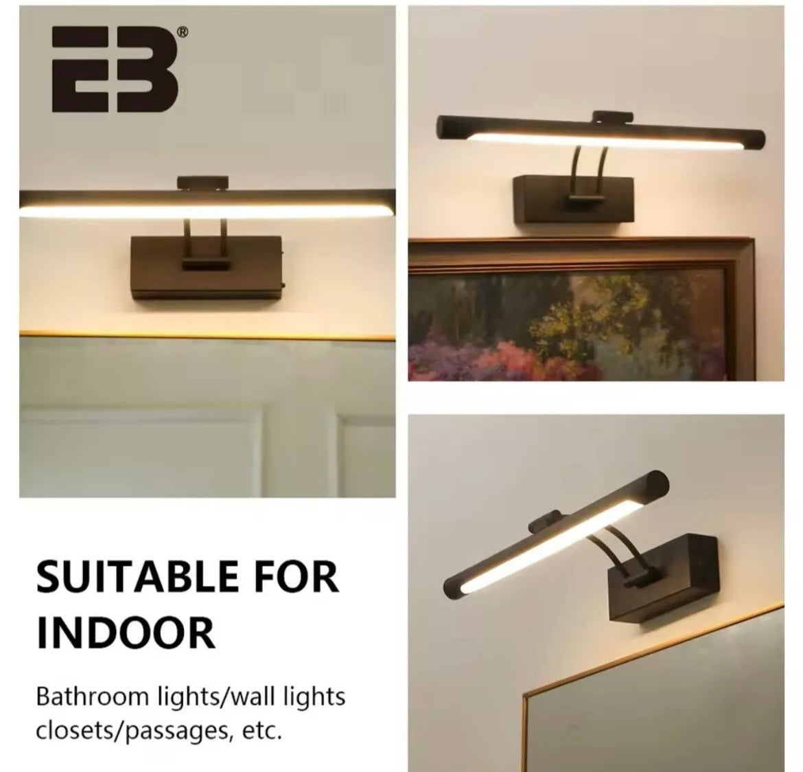 Wireless USB Rechargeable LED Wall Picture Light With Remote Control 40cm