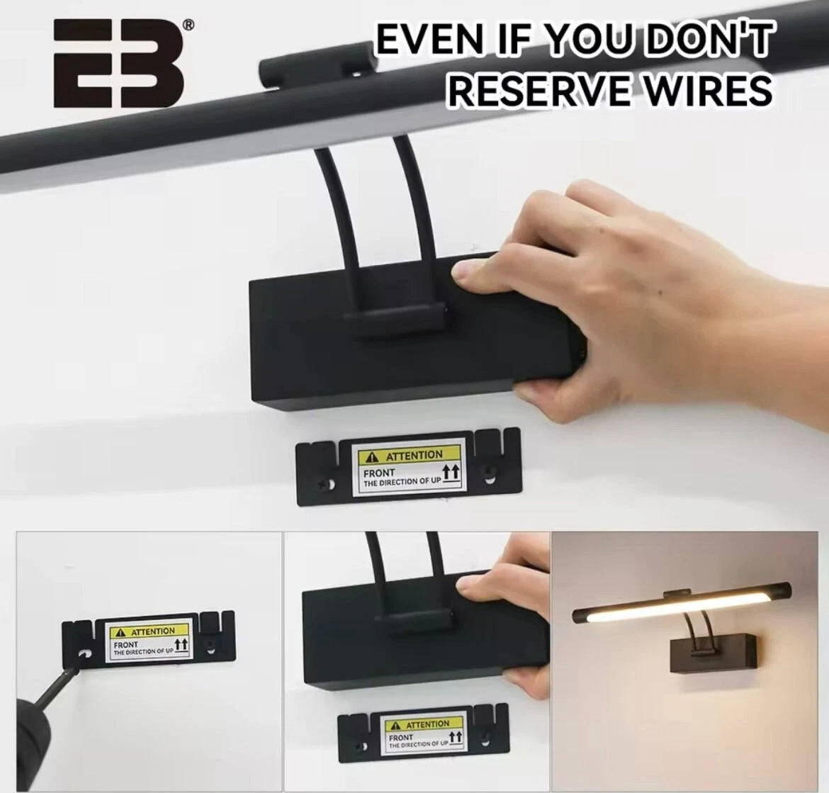 Wireless USB Rechargeable LED Wall Picture Light With Remote Control 40cm