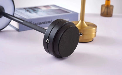 Wireless USB Rechargeable Touch Table Lamp Portable Knurled Gold, Black, Silver