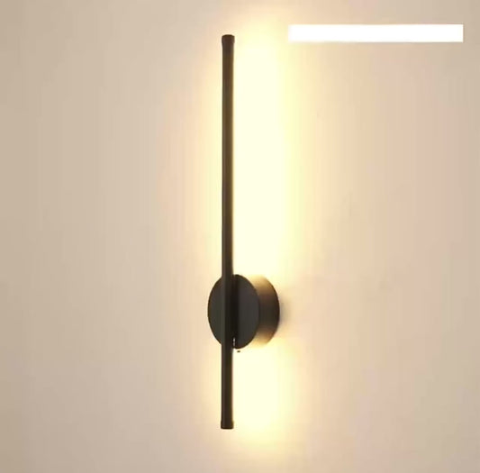 2 Pack Wireless LED Slim Linear Wall Light With Remote Control 50cm - Black