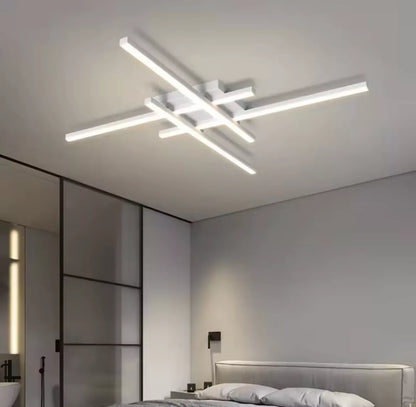 Nordic Flush Modern LED Ceiling Light - Black or White