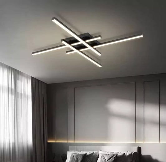 Nordic Flush Modern LED Ceiling Light - Black or White