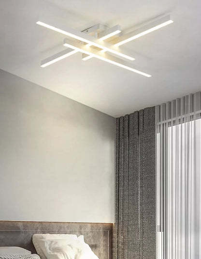 Nordic Flush Modern LED Ceiling Light - Black or White