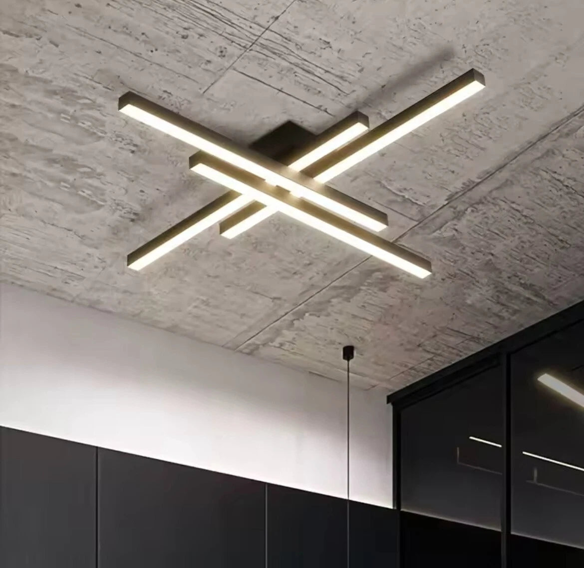 Nordic Flush Modern LED Ceiling Light - Black or White