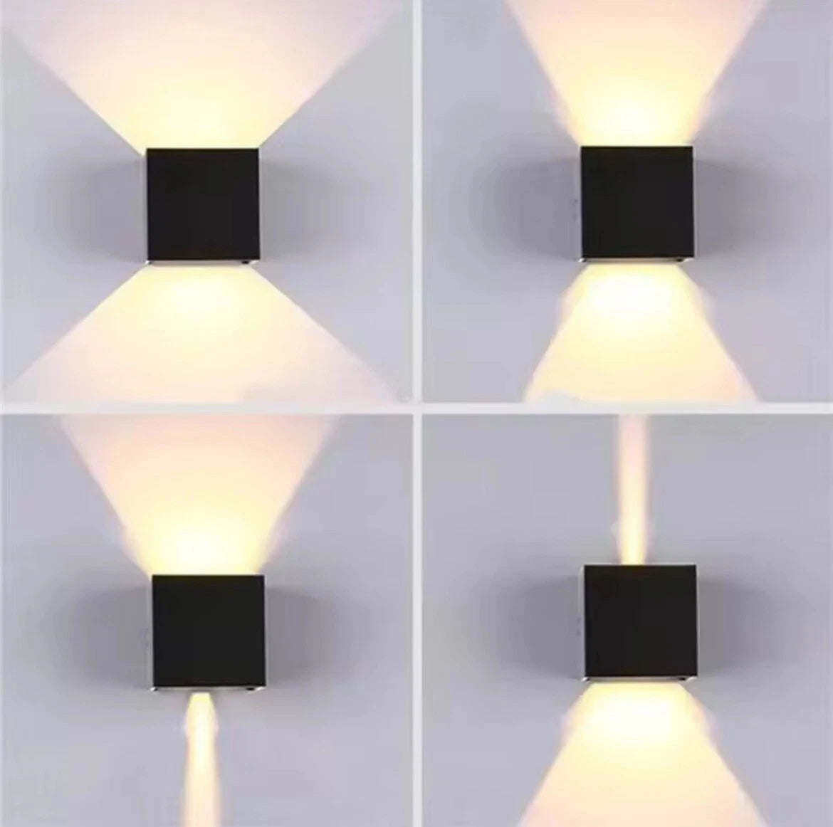 Led Outdoor Up And Down Adjustable Square Wall Light