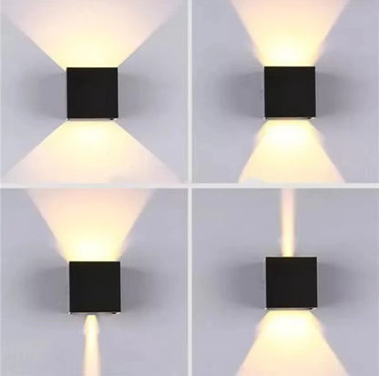 Led Outdoor Up And Down Adjustable Square Wall Light