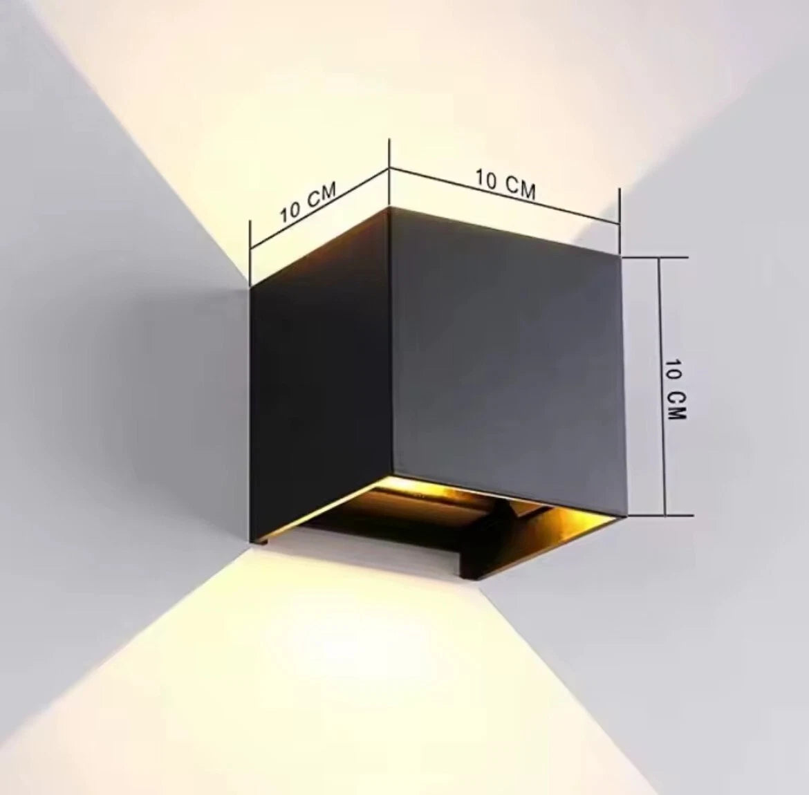 Led Outdoor Up And Down Adjustable Square Wall Light