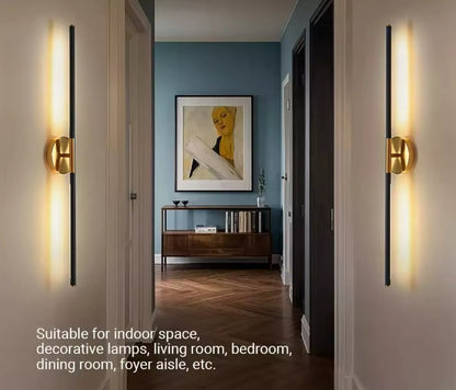 2 Pack Of Wireless Rechargeable LED Wall Lights Slim Linear Stick With Remote 80cm