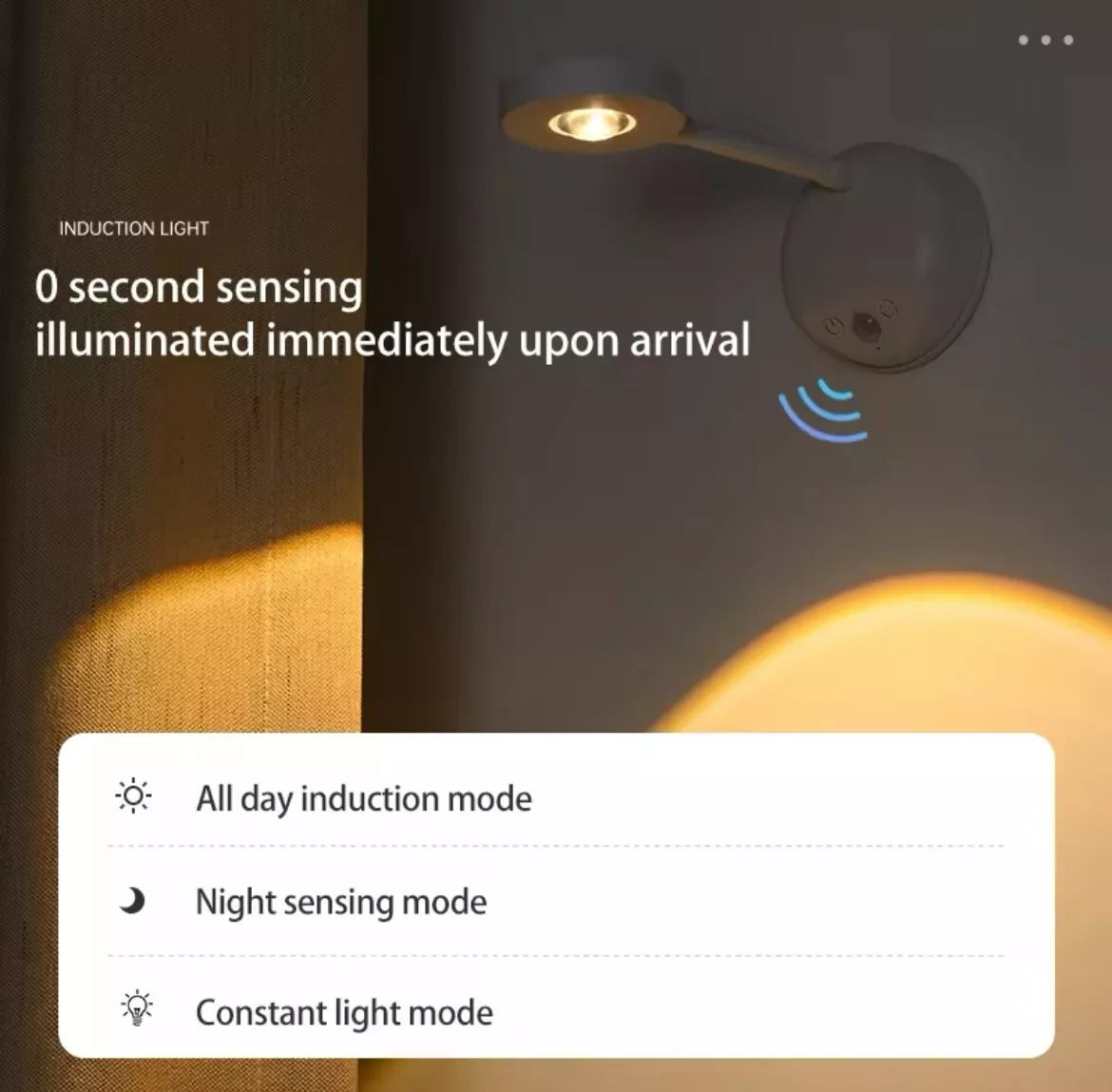 Wireless USB Rechargeable LED Wall Picture Light Adjustable Spot With Remote And Sensor