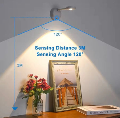 Wireless USB Rechargeable LED Wall Picture Light Adjustable Spot With Remote And Sensor