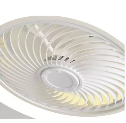 Modern Flush LED Ceiling Fan Light With App Remote - Wood And Green/ Black And Wood/ White And Wood/ Pink And Wood/ Green And Wood