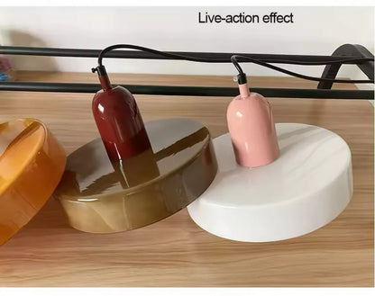 Nordic Retro Glass Single Pendant Light Fitting -