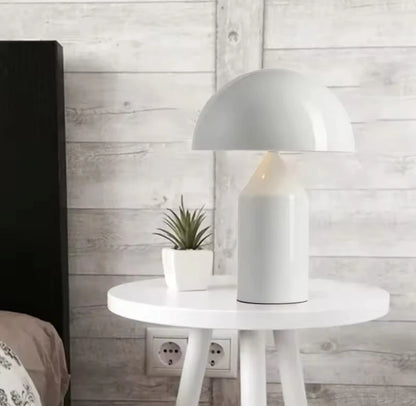 Designer Mushroom Table Lamp - Black/White/Gold - Small/Large