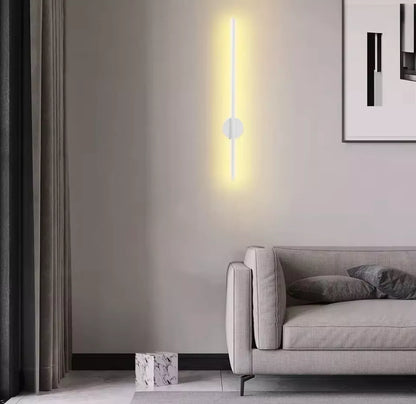Wireless Rechargeable LED Slim Linear Wall Light With Remote Control 50cm - Black/Gold/White/Silver