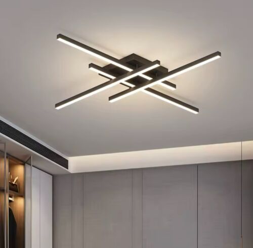 Nordic Flush Modern LED Ceiling Light - Black or White